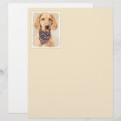 Wirehaered Vizsla-schildering - Cute Original Dog  (Voorkant / Achterkant)