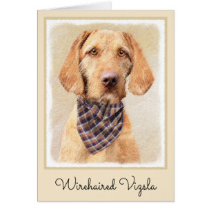 Wirehaered Vizsla-schildering - Cute Original Dog 