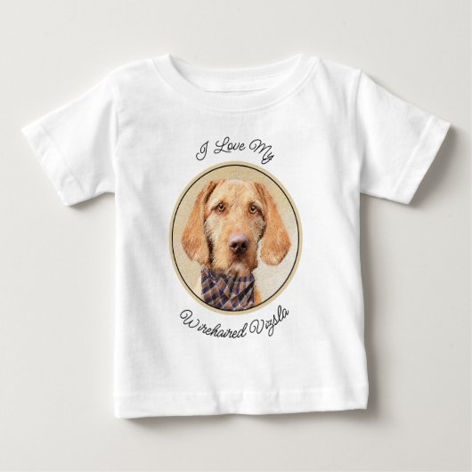 Wirehaered Vizsla-schildering - Cute Original Dog  (Voorkant)