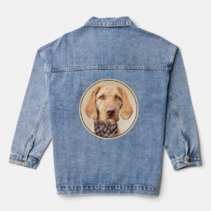 Wirehaered Vizsla-schildering - Cute Original Dog  Denim Jacket