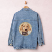 Wirehaered Vizsla-schildering - Cute Original Dog  Denim Jacket (Hangar)