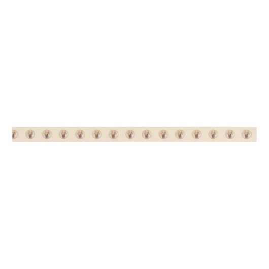 Wirehaered Vizsla-schildering - Cute Original Dog  Grosgrain Lint (Voorkant)