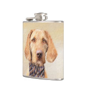 Wirehaered Vizsla-schildering - Cute Original Dog Heupfles (Links)