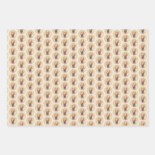 Wirehaered Vizsla-schildering - Cute Original Dog  Inpakpapier Vel (Voorkant)