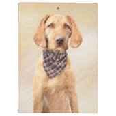 Wirehaered Vizsla-schildering - Cute Original Dog Klembord (Achterkant)