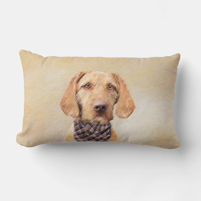 Wirehaered Vizsla-schildering - Cute Original Dog  Kussen (Voorkant)