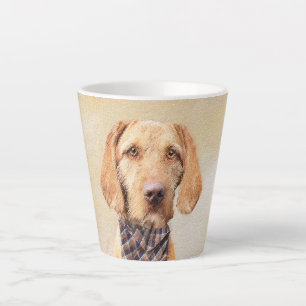 Wirehaered Vizsla-schildering - Cute Original Dog  Latte Mok