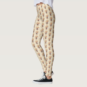 Wirehaered Vizsla-schildering - Cute Original Dog  Leggings