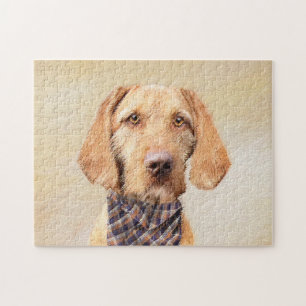 Wirehaered Vizsla-schildering - Cute Original Dog Legpuzzel