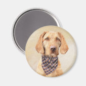 Wirehaered Vizsla-schildering - Cute Original Dog Magneet (Voorkant / Achterkant)
