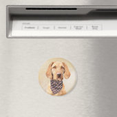 Wirehaered Vizsla-schildering - Cute Original Dog Magneet (Insitu (Vaatwasser))