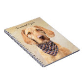 Wirehaered Vizsla-schildering - Cute Original Dog  Notitieboek (Rechterzijde)