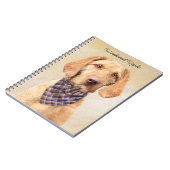 Wirehaered Vizsla-schildering - Cute Original Dog  Notitieboek (Linkerzijde)