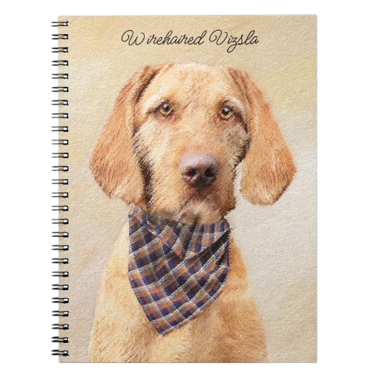Wirehaered Vizsla-schildering - Cute Original Dog  Notitieboek (Voorkant)