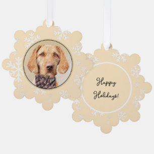 Wirehaered Vizsla-schildering - Cute Original Dog Ornament Kaart