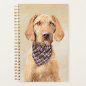 Wirehaered Vizsla-schildering - Cute Original Dog Planner (Voorkant)