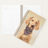 Wirehaered Vizsla-schildering - Cute Original Dog  Planner (Display)