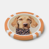 Wirehaered Vizsla-schildering - Cute Original Dog Poker Chips (Enkel)