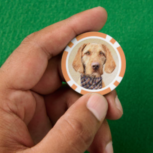 Wirehaered Vizsla-schildering - Cute Original Dog  Poker Chips