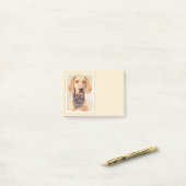 Wirehaered Vizsla-schildering - Cute Original Dog Post-it® Notes (Op bureau)