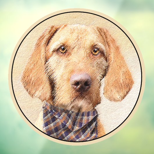 Wirehaered Vizsla-schildering - Cute Original Dog  Raamsticker (Vel 3)