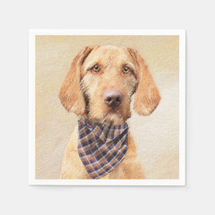 Wirehaered Vizsla-schildering - Cute Original Dog  Servet