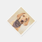 Wirehaered Vizsla-schildering - Cute Original Dog  Servet (Hoek)