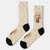 Wirehaered Vizsla-schildering - Cute Original Dog Sokken (Links)