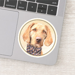 Wirehaered Vizsla-schildering - Cute Original Dog  Sticker