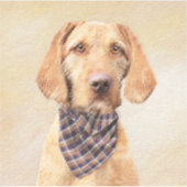 Wirehaered Vizsla-schildering - Cute Original Dog  Sticker (Voorkant)