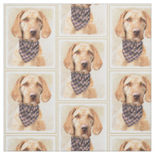 Wirehaered Vizsla-schildering - Cute Original Dog  Stof