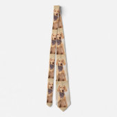Wirehaered Vizsla-schildering - Cute Original Dog Stropdas (Achterkant)
