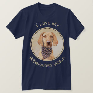 Wirehaered Vizsla-schildering - Cute Original Dog  T-shirt