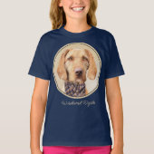 Wirehaered Vizsla-schildering - Cute Original Dog  T-shirt (Voorkant)