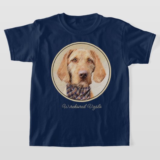 Wirehaered Vizsla-schildering - Cute Original Dog  T-shirt (Laagn)