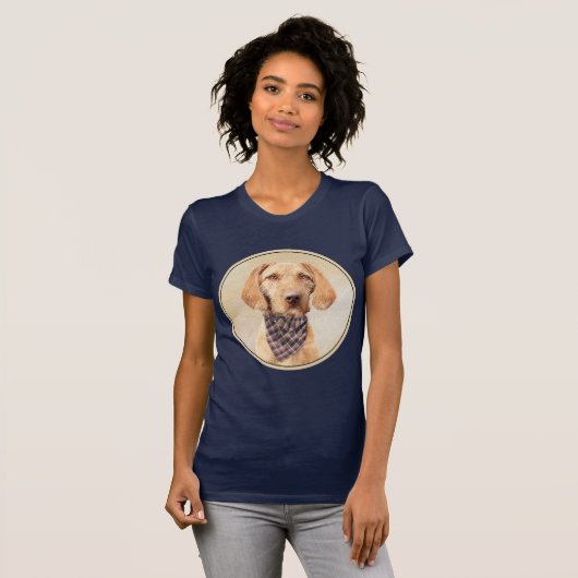Wirehaered Vizsla-schildering - Cute Original Dog  T-shirt (Voorkant volledig)