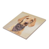 Wirehaered Vizsla-schildering - Cute Original Dog Tegeltje (Zijkant)
