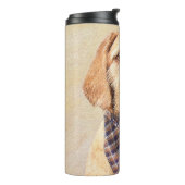 Wirehaered Vizsla-schildering - Cute Original Dog Thermosbeker (Gedraaid links)