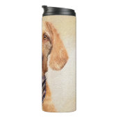 Wirehaered Vizsla-schildering - Cute Original Dog Thermosbeker (Geroteerd rechts)
