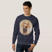 Wirehaered Vizsla-schildering - Cute Original Dog Trui (Voorkant volledig)