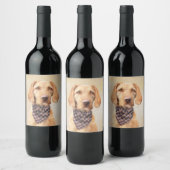 Wirehaered Vizsla-schildering - Cute Original Dog  Wijn Etiket (Flessen)
