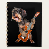Wirehair Dachshund-gitaarbouwer Planner (Voorkant)
