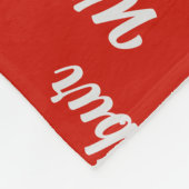 Wirehair Dachshund Santa Dog Custom Name Christmas Fleece Deken (Hoek)