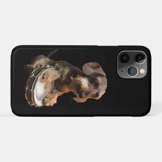Wirehair Dachshund-speldrums Case-Mate iPhone Case (Achterkant (horizontaal))
