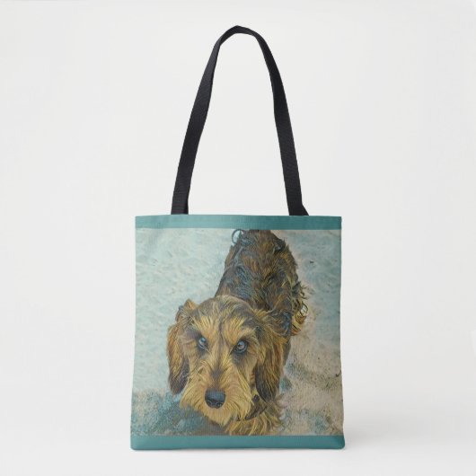 wirehair dachshund tote bag (Voorkant)