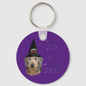 Wirehair Dachshund Trick Sleutelhanger (Achterkant)