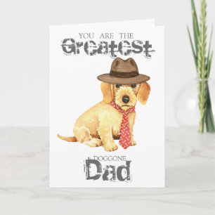 Wirehaire Dachshund Dad Kaart