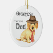 Wirehaire Dachshund Dad Keramisch Ornament (Rechts)