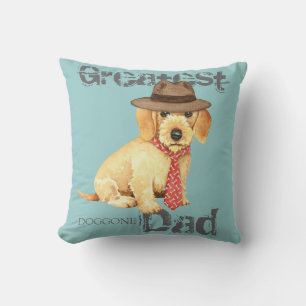Wirehaire Dachshund Dad Kussen