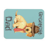 Wirehaire Dachshund Dad Magneet (Horizontaal)